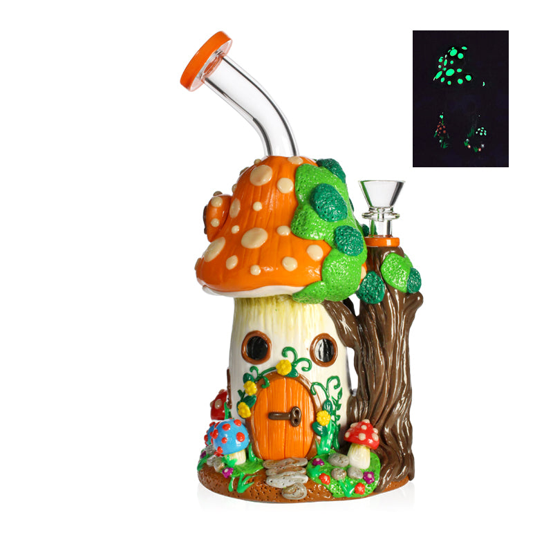PHOENIXSTAR 3D HAND PAINTED GLOW IN THE DARK BONG-HD400