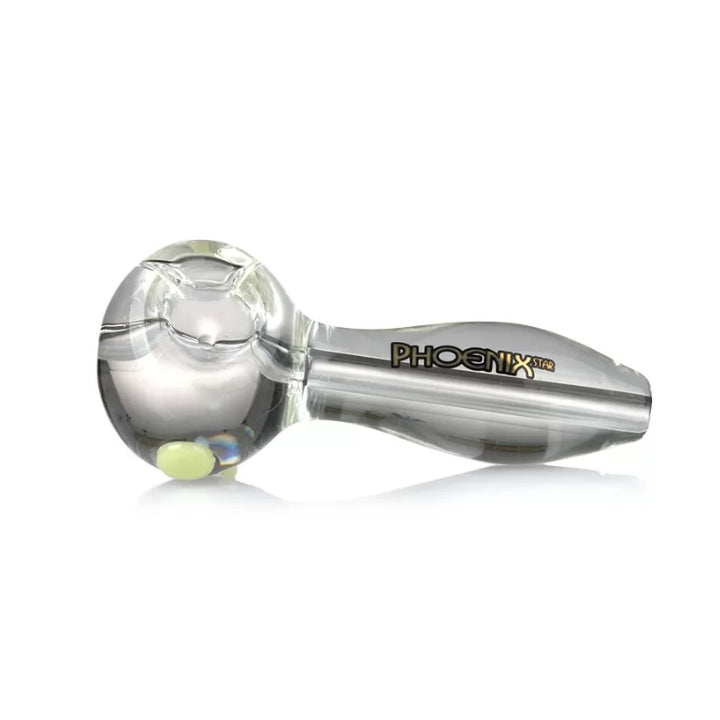 PHOENIX STAR 4.8" GLASS FREEZABLE GLYCERIN HAND PIPE PHX428