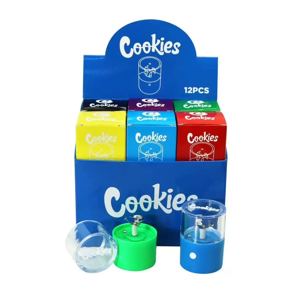 Cookies Electric Automatic Metal Grinder 12PCS/DISPLAY 6 colors