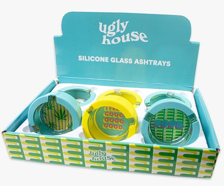 UGLY HOUSE ASHTRAY-6PCK