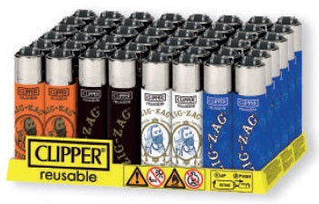 CLIPPER LIGHTER-MICRO-ZIG ZAG-48CT-8886