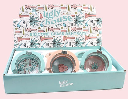 UGLY HOUSE ASHTRAY-6PCK