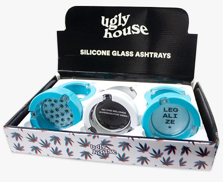 UGLY HOUSE ASHTRAY-6PCK