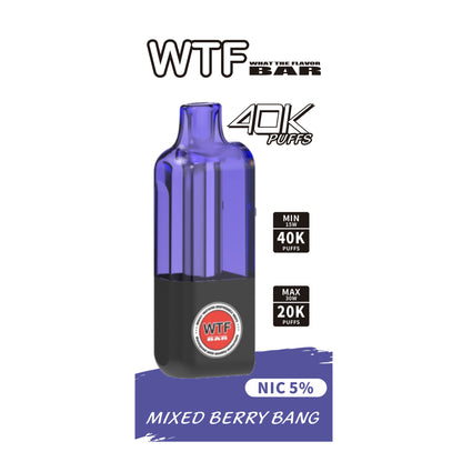 WTF BAR (POD)40000 PUFFS 5% NIC 10CT/DISPLAY