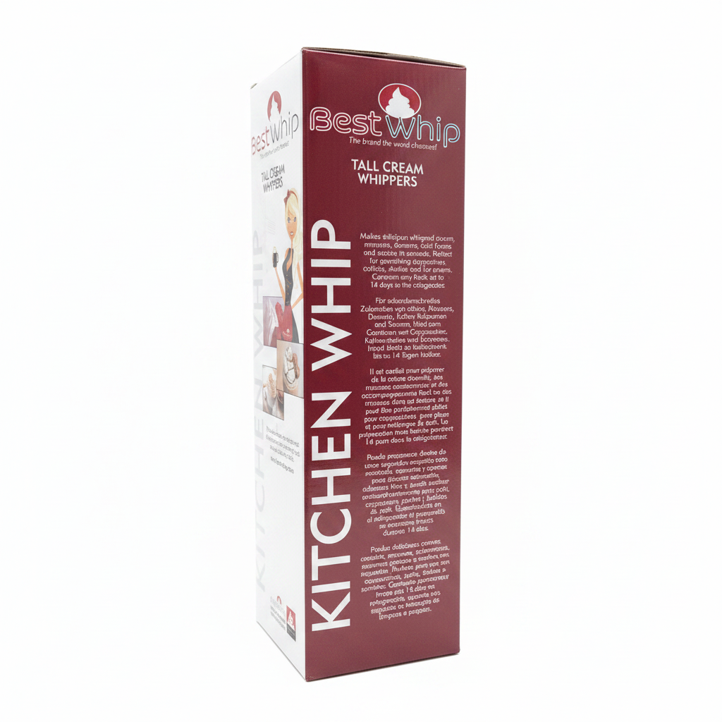 BEST WHIP TALL CREAM WHIPPERS-1 PINT-0.5L-BLACK-KW50B