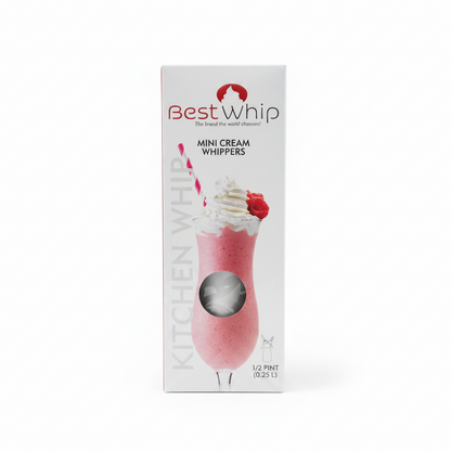 BEST WHIP MINI CREAM WHIPPERS-1/2 PINT-0.25L-SILVER-KW25S
