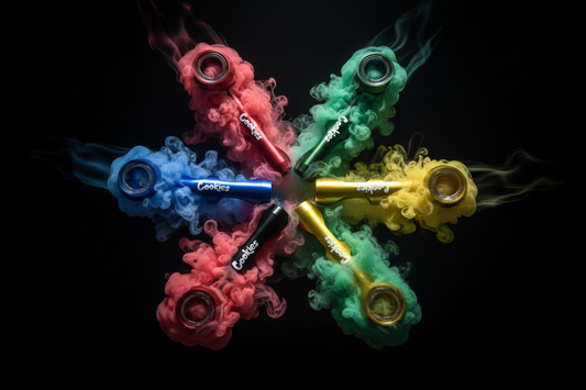 COOKIES METAL HAND PIPES- 5 COLORS- RANDOMLY SHIPPED