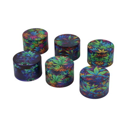 LEAF GRINDER FE-09 SIZE 63MM MIXED COLOR/BOX 6PCS/DISPLAY