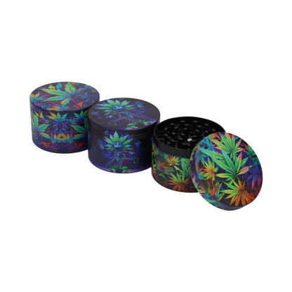 LEAF GRINDER FE-09 SIZE 63MM MIXED COLOR/BOX 6PCS/DISPLAY