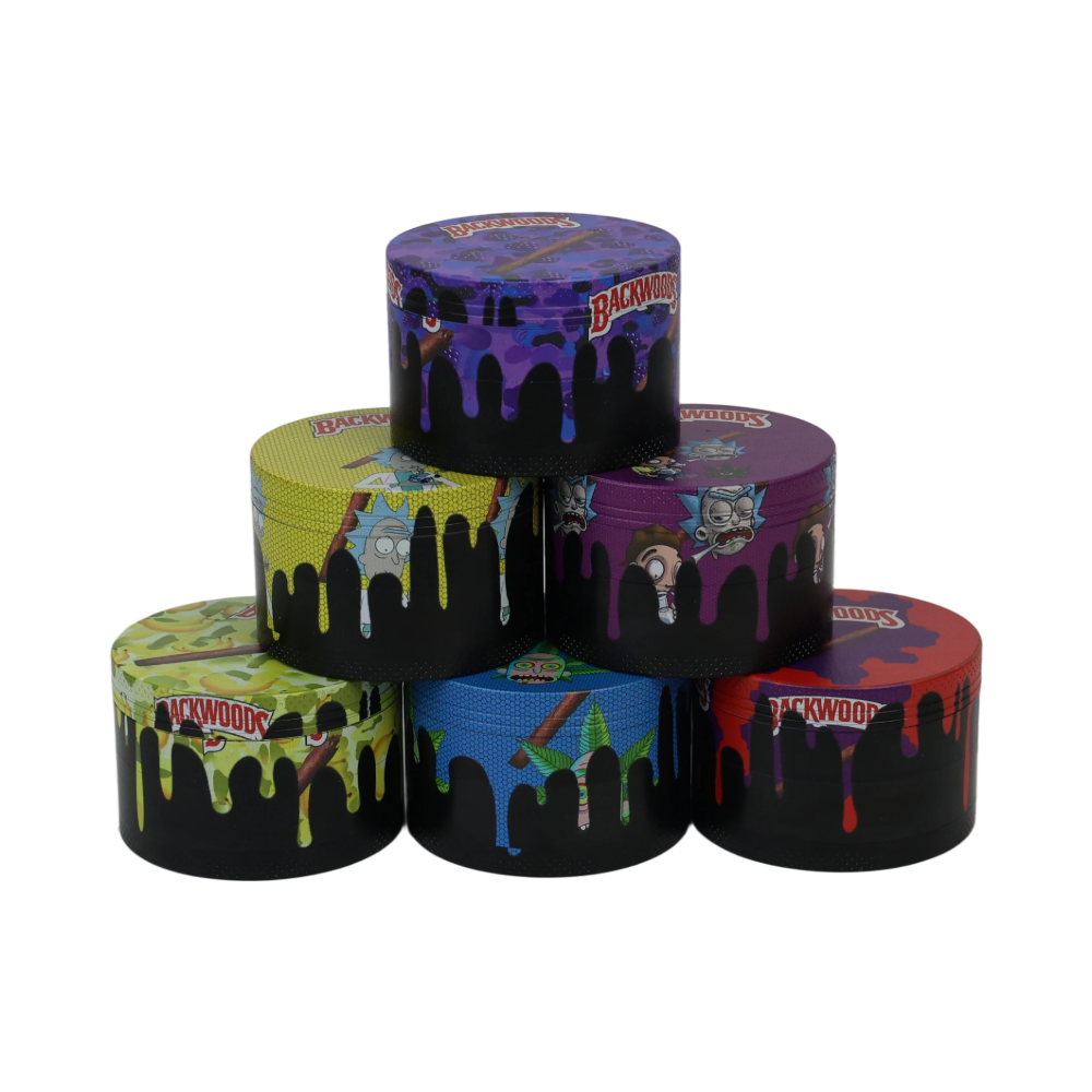 BACKWOODS GRINDER BW-01 SIZE 63MM MIXED COLORS 6/DISPLAY