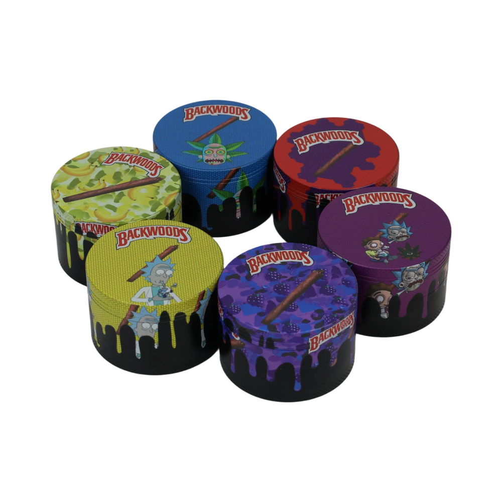 BACKWOODS GRINDER BW-01 SIZE 63MM MIXED COLORS 6/DISPLAY