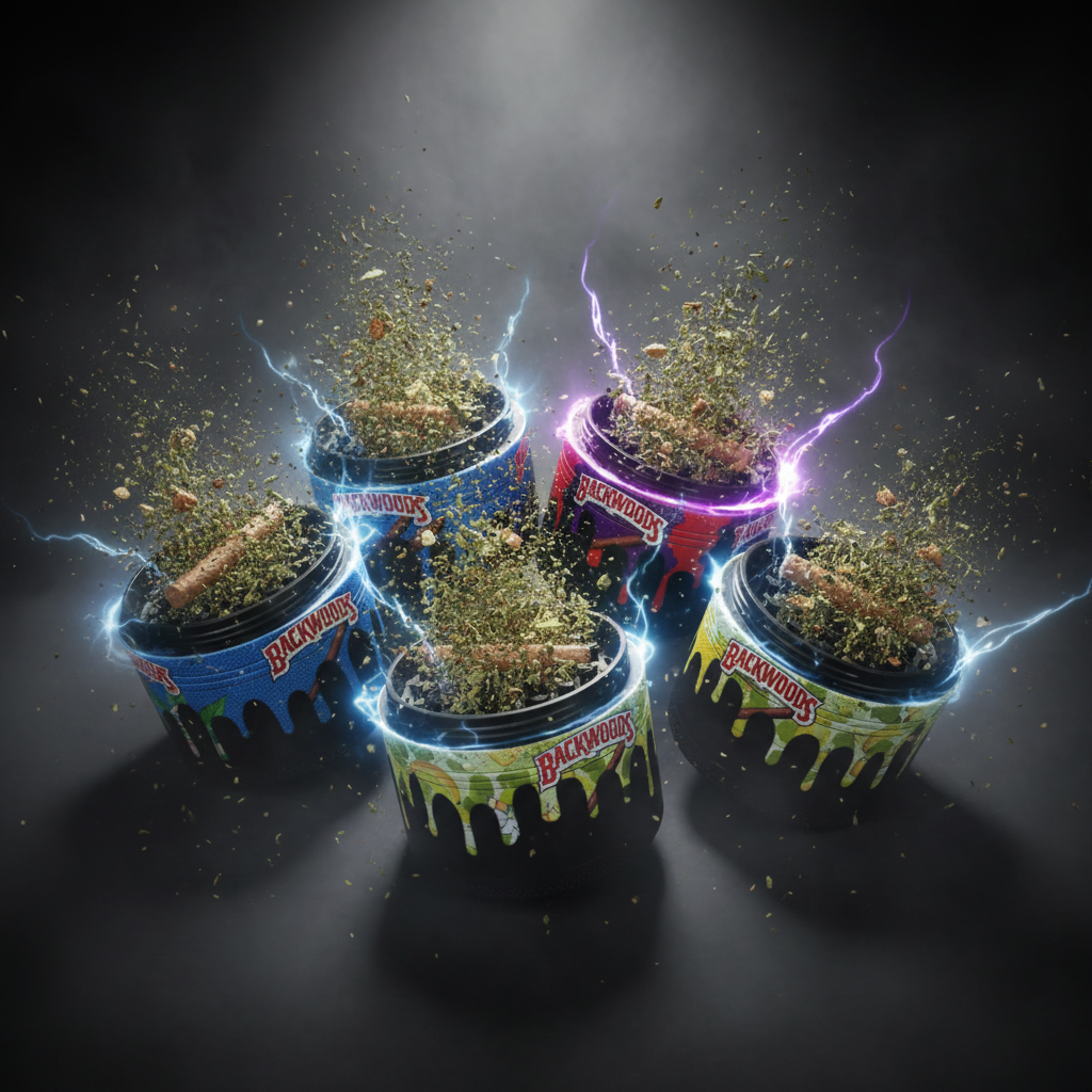 BACKWOODS GRINDER BW-01 SIZE 63MM MIXED COLORS 6/DISPLAY