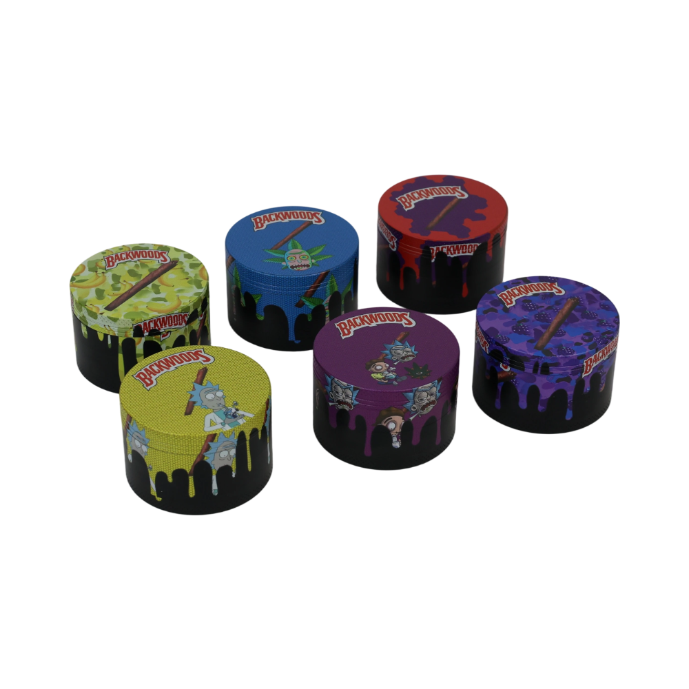 BACKWOODS GRINDER BW-01 SIZE 63MM MIXED COLORS 6/DISPLAY