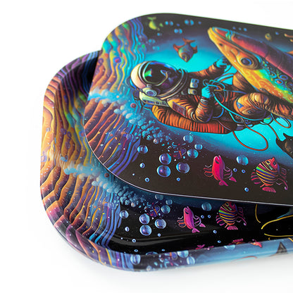 JOYEFLY MAGNETIC ROLLING TRAY WITH LID