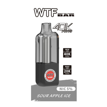 WTF BAR (POD)40000 PUFFS 5% NIC 10CT/DISPLAY