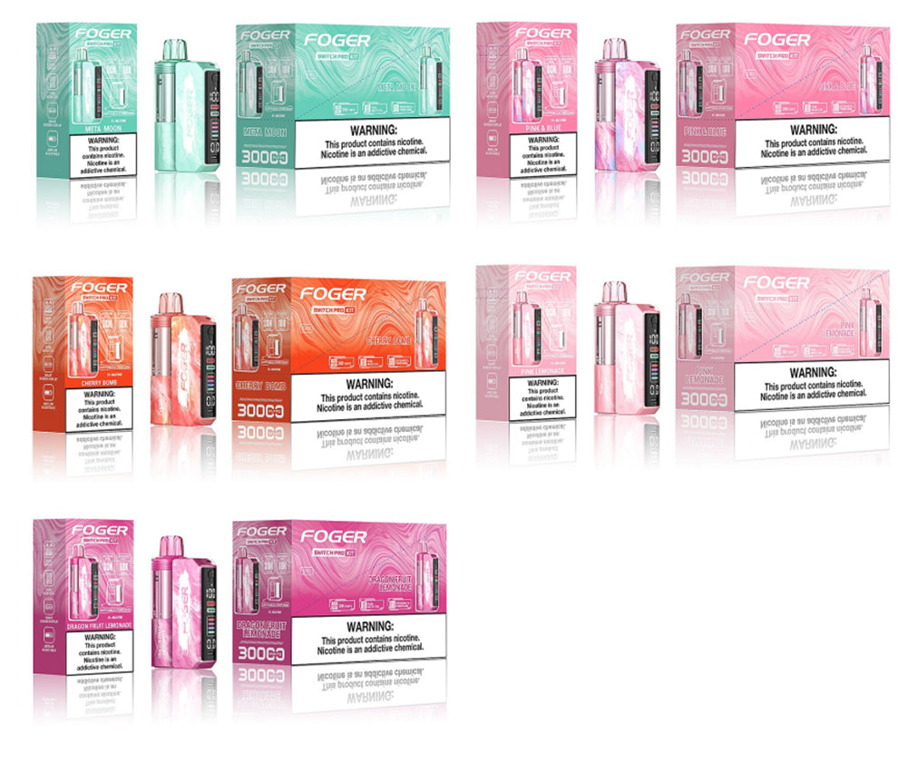 FOGER SWITCH PRO 30000 PUFFS 5% NIC 19ML DISPOSABLE 5CT/DISPLAY