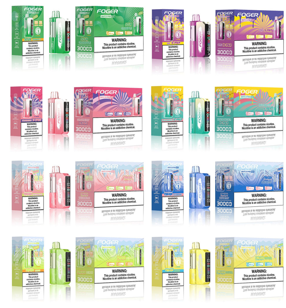FOGER SWITCH PRO 30000 PUFFS 5% NIC 19ML DISPOSABLE 5CT/DISPLAY