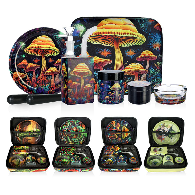 PHOENIXSTAR SMOKE SET GIFT PACKING BOX-ROLLING TRAY-ASHTRAY-CONE-BOX-GP121