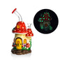 PHOENIXSTAR 3D HAND PAINTING GLOW IN THE DARK BONG WITH HONEYCOMB PERC-HD405