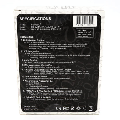 HOHM SCHOOL4A Charger (4 slot charger)