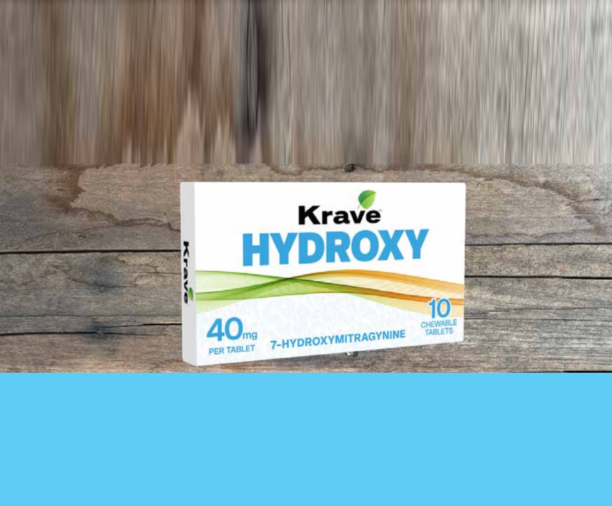 KRAVE SEVEN (7-Hydroxymitragynine) HYDROXY (40MG) (50MG) -10Chewable Tablets 6PACKS/DISPLAY