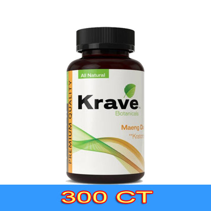 KRAVE KRATOM CAPSULES - 300CT