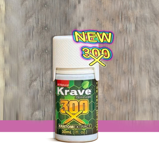 Krave 100X, 200X, 300X,  Kratom Extract Liquid Shot