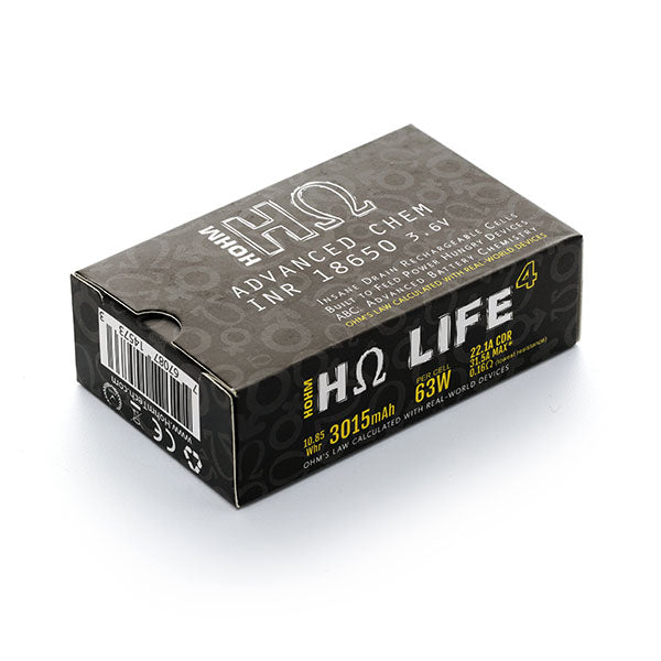 Hohm Tech Life V4 18650 3015mAh 22.1A Battery (2/PACK)         MSRP $26.99