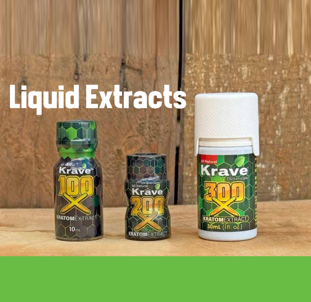 Krave 100X, 200X, 300X,  Kratom Extract Liquid Shot