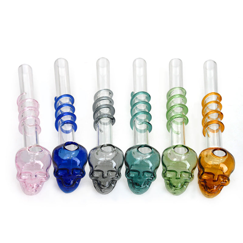 PHOENIXSTAR SWEET PUFF GLASS OIL BURNER-SKULL DESIGN-SA10