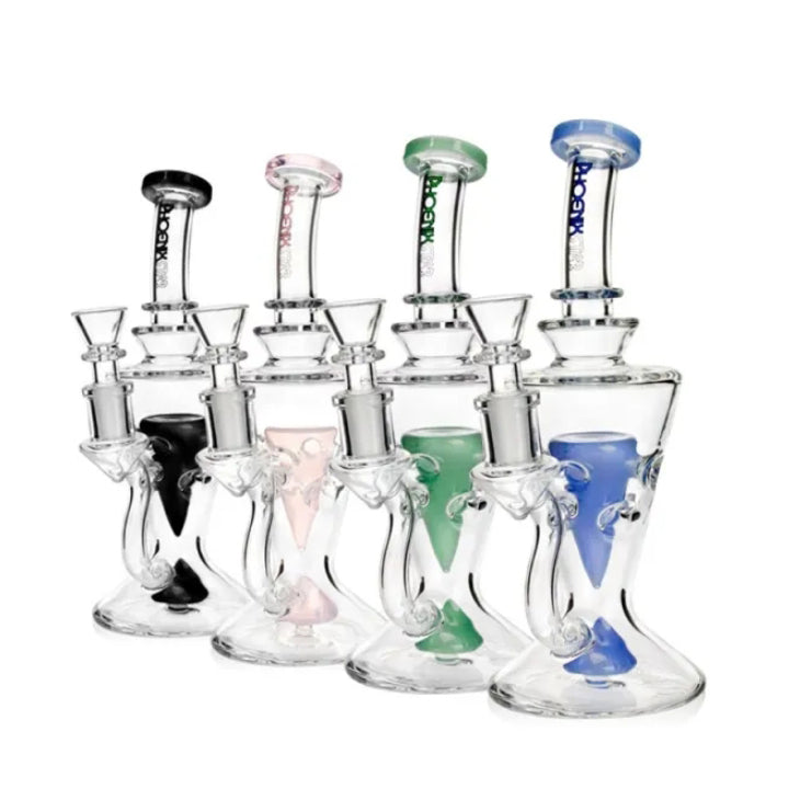 8.5-inch Glass Bubbler with Dual Percolators PHX967