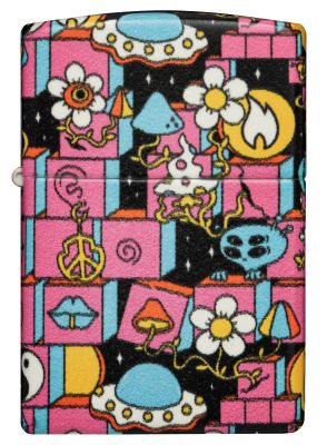 ZIPPO LIGHTER-GLOW IN THE DARK ABSTRACT-Z48779