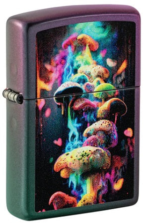 ZIPPO LIGHTER-MUSHROOM IRIDESCENT-Z48929
