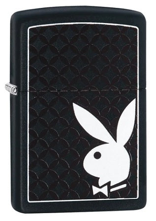 ZIPPO LIGHTER-PLAYBOY BLACK MATTE-Z295788