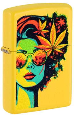 ZIPPO LIGHTER-BLAZING BEAUTY FLOWER-Z46231