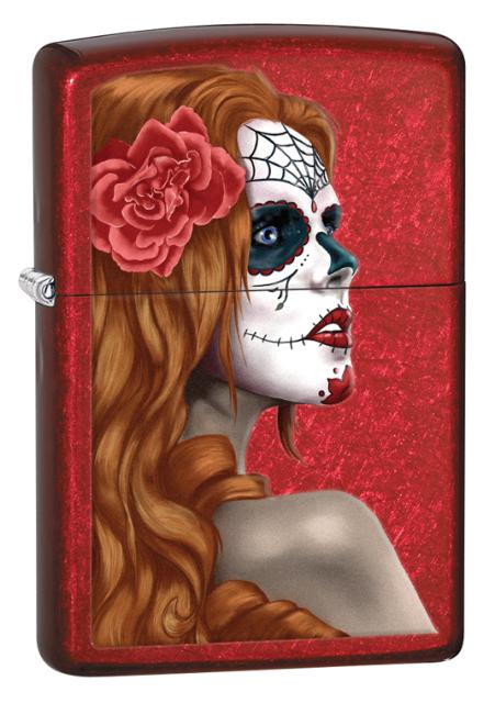 ZIPPO LIGHTER-DAY OF DEAD GIRL-Z20831