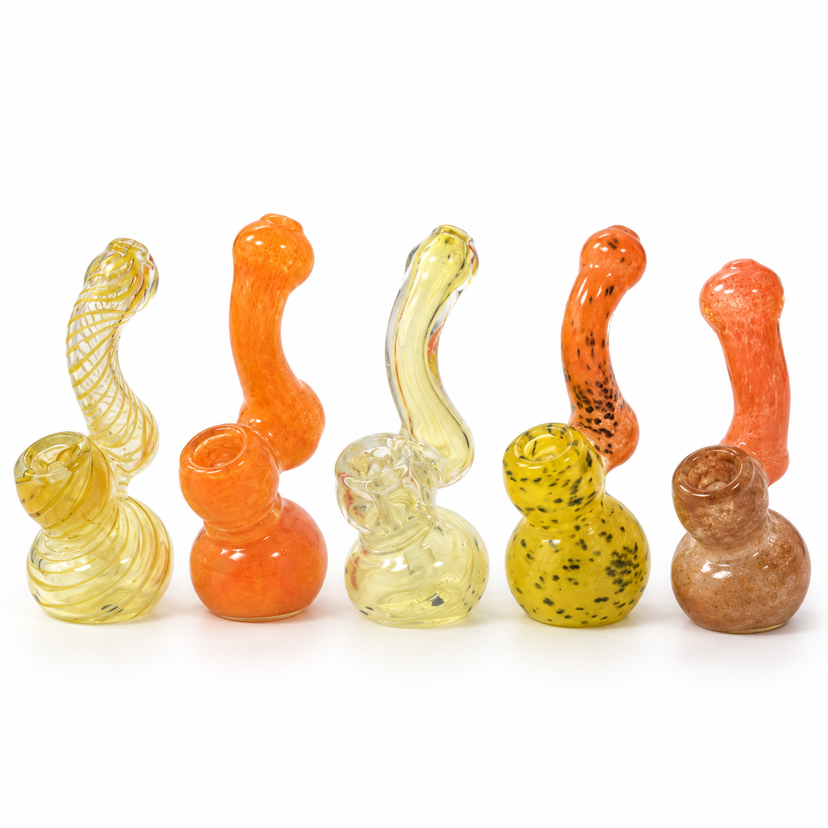 ASSORTED MINI GLASS BUBBLERS