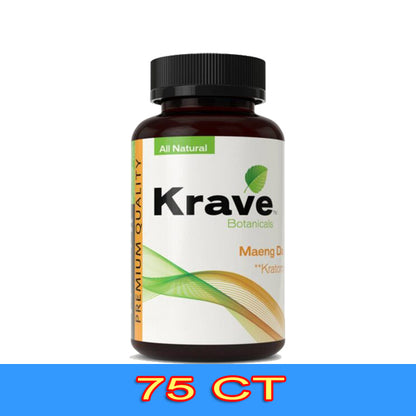 KRAVE KRATOM CAPSULES - 75 CT