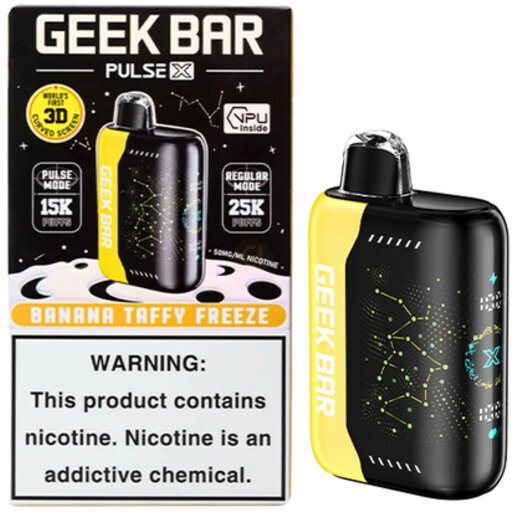 GEEK BAR PULSE X-25000 PUFFS 5% NIC 18ML-5CT DISPLAY