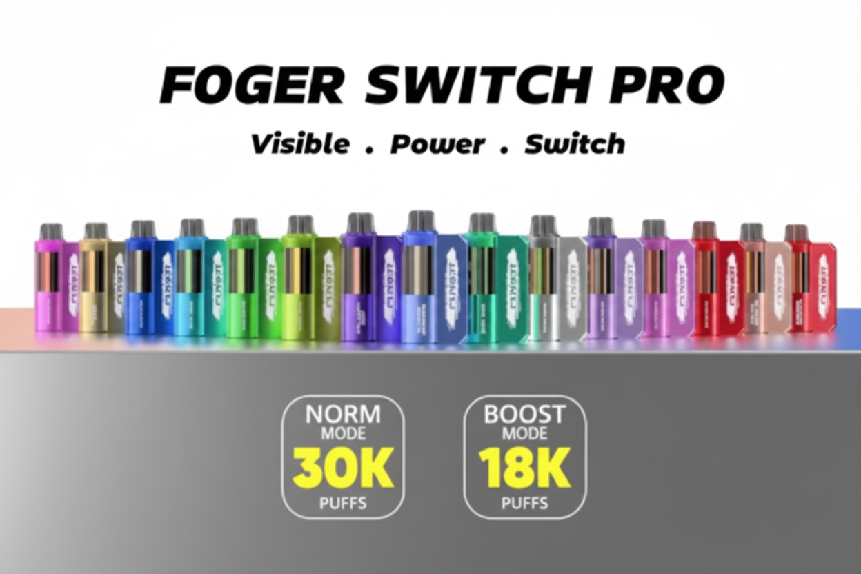 FOGER DISPOSABLE PODS-SWITCH PRO-30K PUFFS-5% NIC.-19ML-5CT