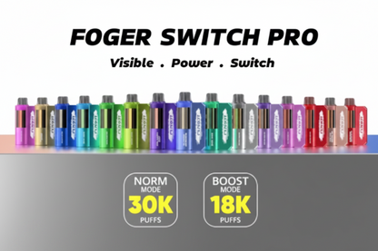 FOGER DISPOSABLE PODS-SWITCH PRO-30K PUFFS-5% NIC.-19ML-5CT